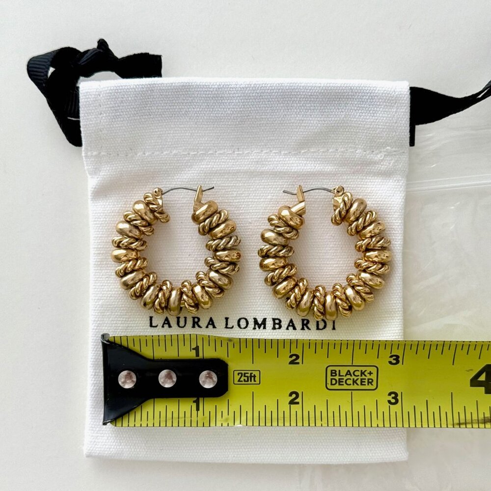 LAURA LOMBARDI Serena Earrings – 14k Gold Plated Brass - Picture 10 of 12